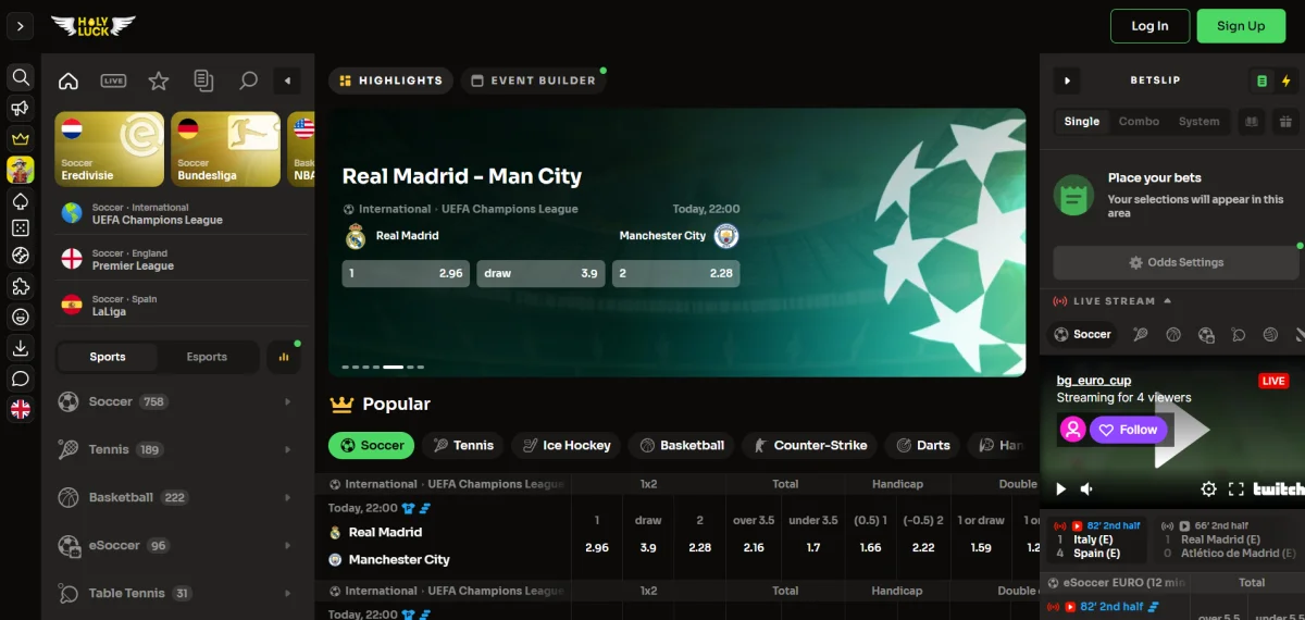 Holyluck Sportwetten