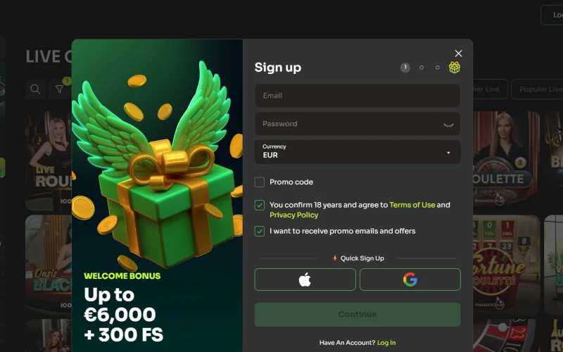 Holyluck Casino Registrierung Formular